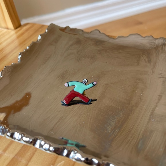 Earrings set funny dancing people - Picture 3 of 4